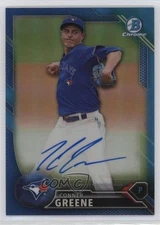2016 Bowman Chrome Prospects Blue Refractor /150 Conner Greene #BCAP-CG Auto k2j
