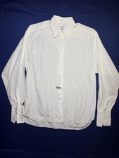 Lorenzini Formal Tuxedo Shirt 15.5 x 39 White Fr Cuffs Textured