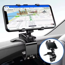 Phone Mount Holder 360 Car Dashboard Sun Visor Mirror Stand For Cell Phone GPS