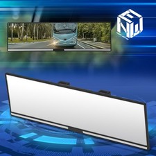 11universal Car Suv Flat Panoramic Clip-on Wide Angle Interior Rear View Mirror