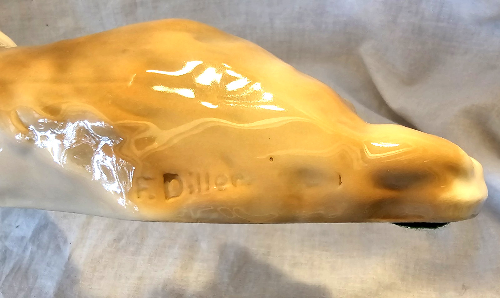 Rosenthal Germany St. Bernard Dog Figurine Lying EUC