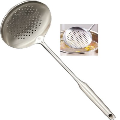 Skimmer Stainless Steel Large Slotted Spoon Colander Strainer Ladle for Cooki...