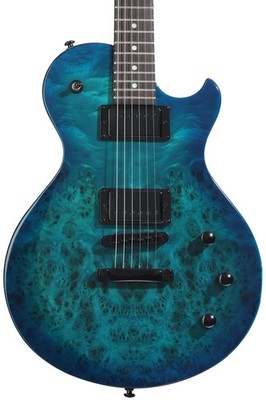Schecter Solo-II Standard Electric Guitar - Ocean Blue Burst Burl