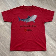 National Geographic Red Shark T-shirt S-5XL Unisex