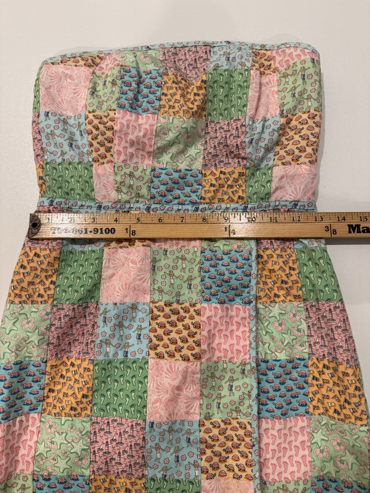 Vineyard Vines Seaside Patchwork Strapless Dress … - image 4