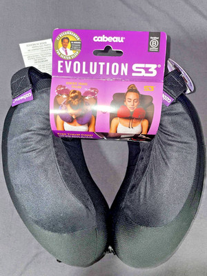 Cabeau Evolution S3 Memory Foam Travel Neck Pillow with Carrying Case NEW