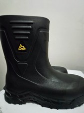 Shoes for Crews ACE Black BULLFROG PRO II Steel Toe Unisex Work Boots Sz 8