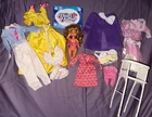 Vtg Lot 1984 Barbie Doll The Heart Family Girl High chair Clothes Book Misc Lot