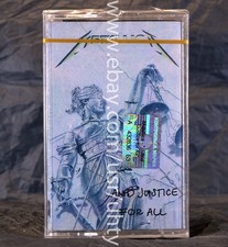 METALLICA AND JUSTICE.. RARE UKR ORIGINAL TAPE CASSETTE AMERICAN THRASH METAL