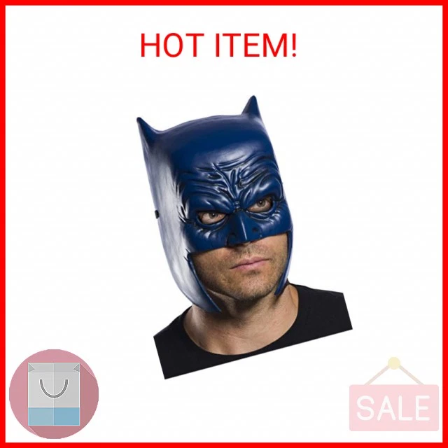 Disfraz de Máscara de Batman Rubíes DC Comics para Hombre, como se muestra, Talla Única Foto 2 de 2