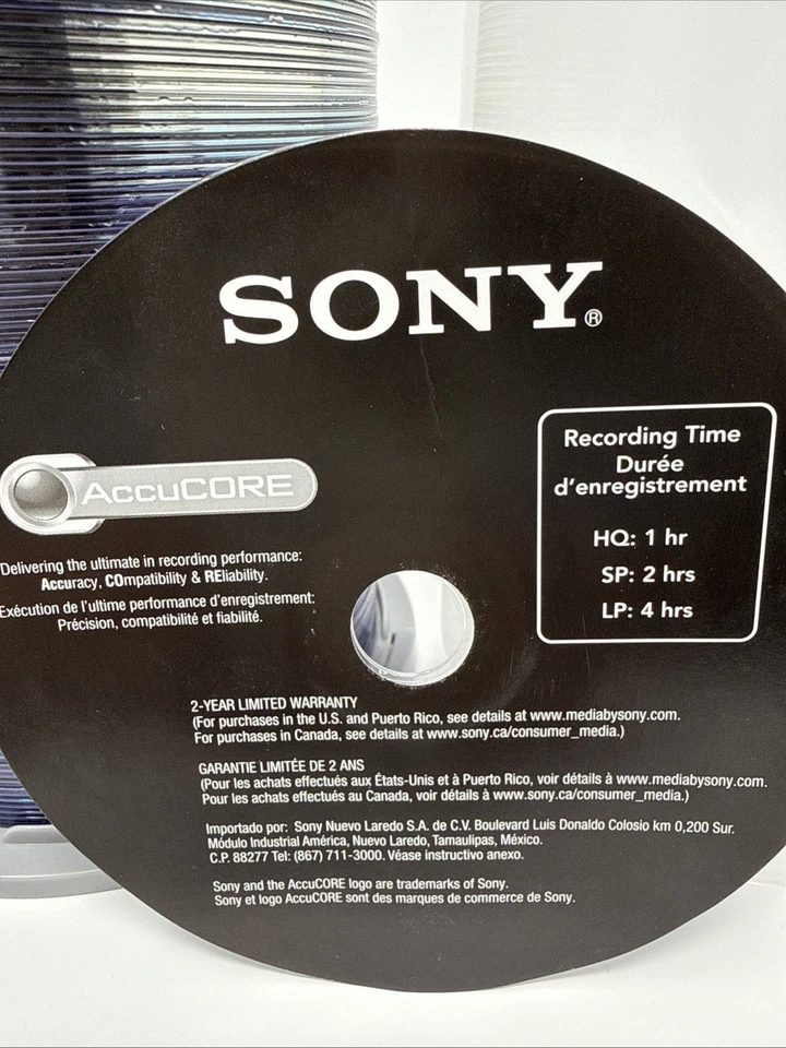 Discos en blanco Sony DVD-R 4,7 GB AccuCORE - Lote de 98 - Nuevos sin usar - Grabación de video Foto 2 de 4