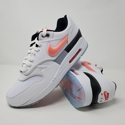 Nike Air Max 1 '87 EA X Madden White Hyper Crimson Black HQ3503-100 Men's Size 9