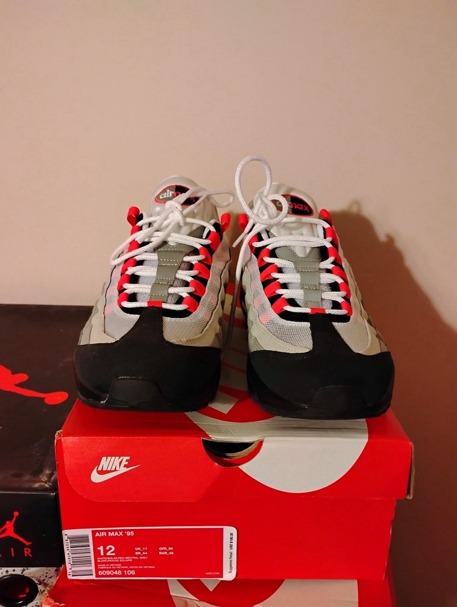 Solar Red Red Nikes 2018 Size 12 Nike Air Max 95 2011 Solar Red