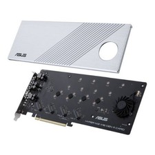 ASUS Hyper M.2 x16 Gen 4 PCIe 4.0/3.0 for 4 NVMe M.2 devices up to 256 Gbps