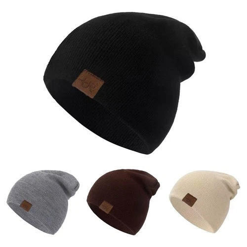 Unisex Long Beanie Winter Mütze Herren Damen Herbst Warme Cap Neu
