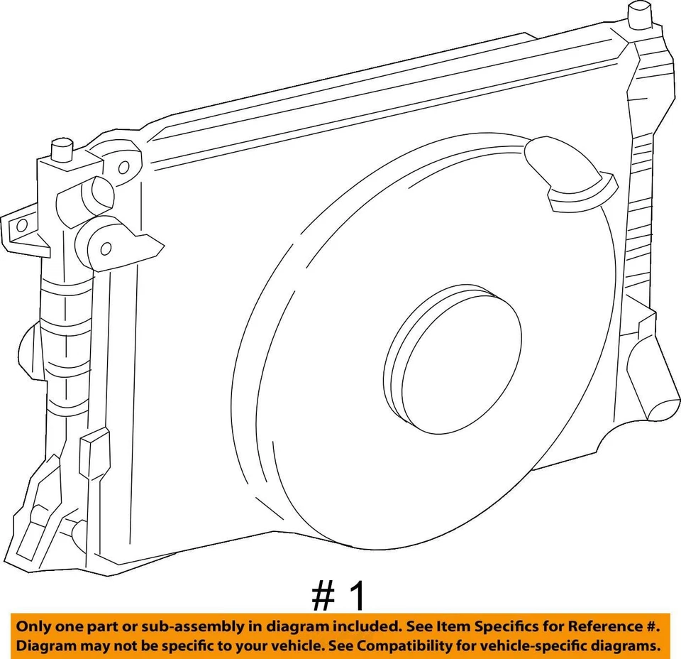 Radiator Fits 06-11 CROWN VICTORIA 2604456 Foto 4 de 4