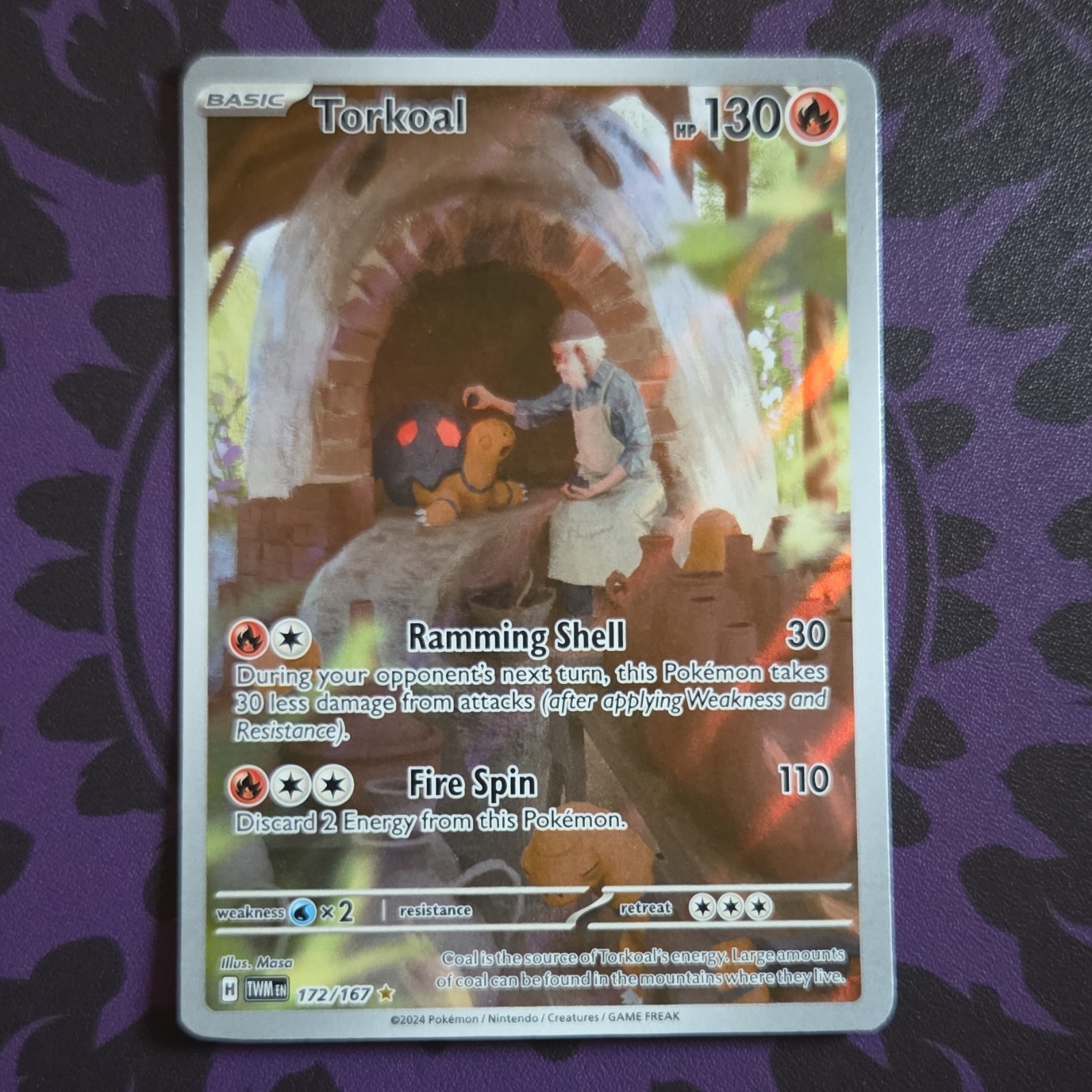 The Pokémon Company Torkoal Sv06: Twilight Masquerade 172/167 IR Full Art Holo