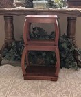 Vintage Unique Shelf Stand Wood 3 Tier Farmhouse Cottagecore Rustic Decor — photo 1