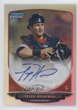 2013 Bowman Chrome Prospects Refractor 76/500 Tyler Heineman #BCA-TH Auto 0t3