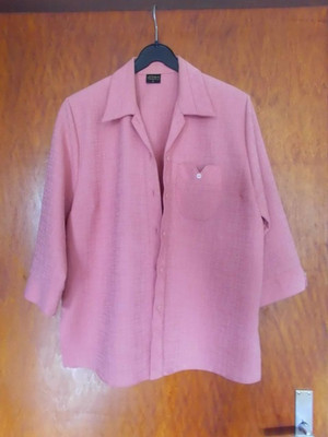 Damen Mode-Fliederfarbende Bluse melliert.Saba Collection Gr.L.