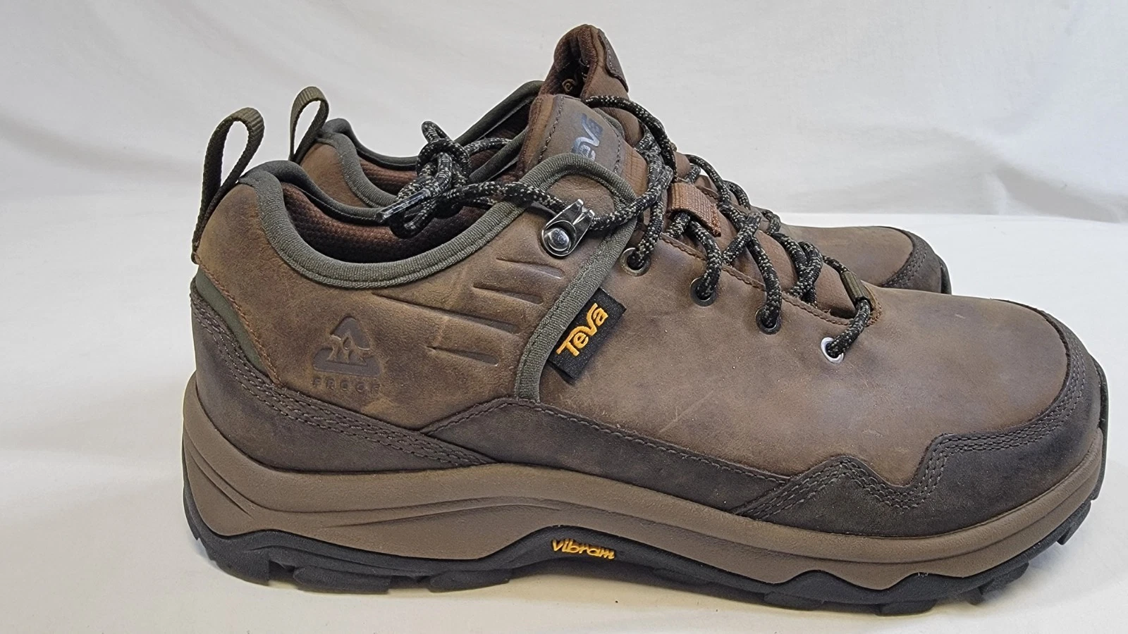 Teva Mens Riva RP Waterproof Leather Hiking Boots Brown Lace Up Outdoor