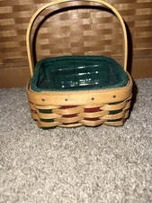 Longaberger 2003 Holiday Helper Basket Combo~4.75 x 4.75 x 2~ MINT!