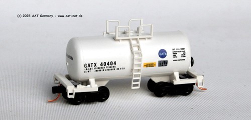 Roundhouse N 8467-1 - Shorty Tankcar GATX #40404 (w/MTL), aga NEW, ohne OVP | Zustand: Gebraucht