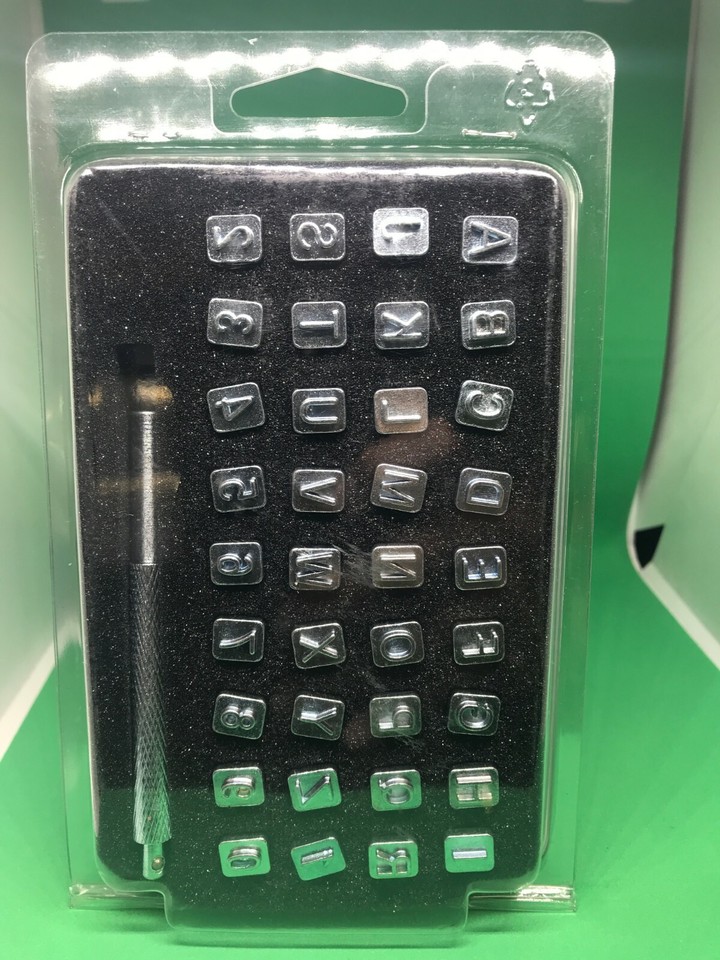 Realeather Crafts 1/4" Alphabet & Number Set, T8137 eBay