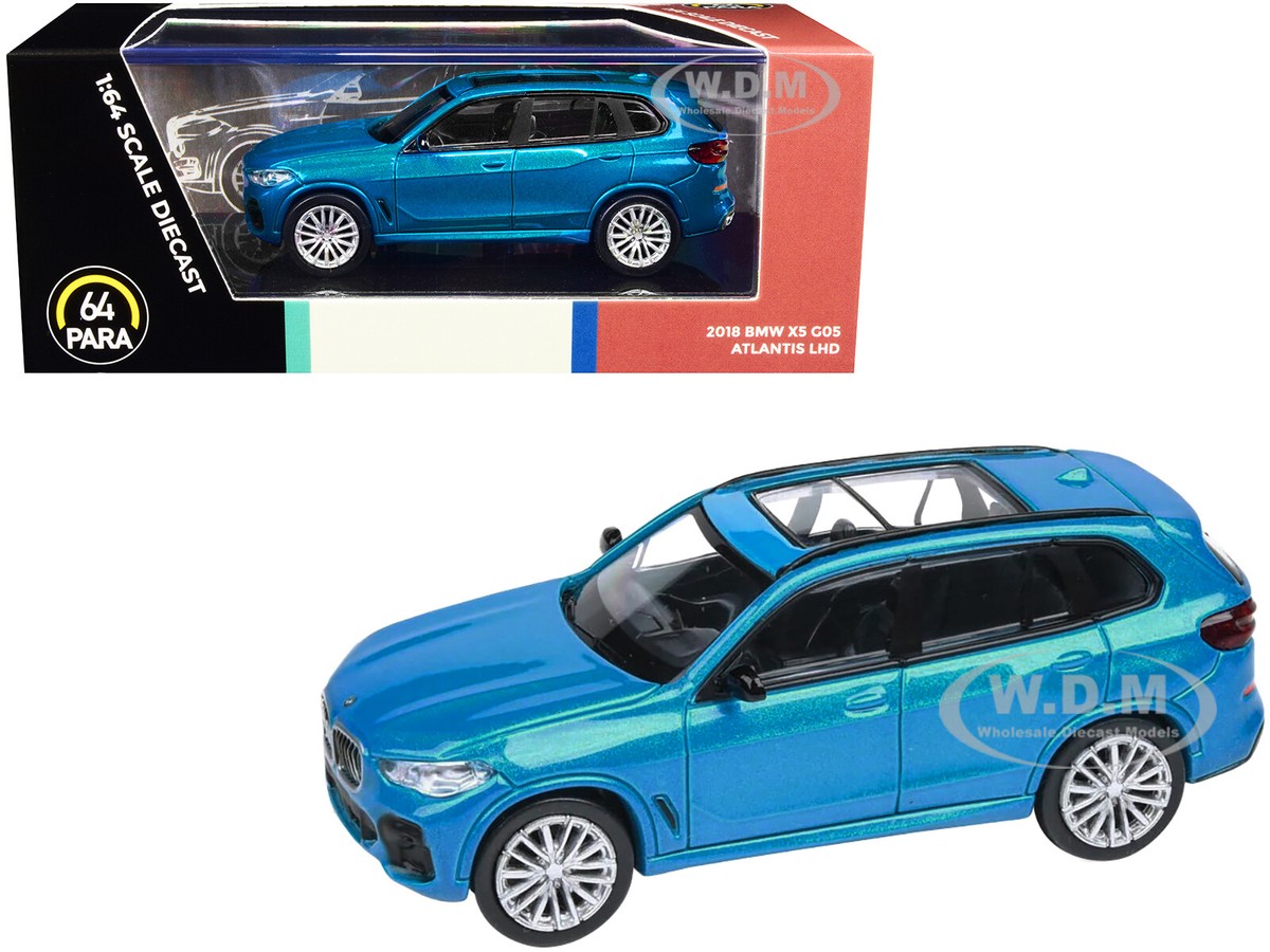 2018 BMW X5 G05 W/SUNROOF ATLANTIS BLUE 1/64 DIECAST MODEL CAR