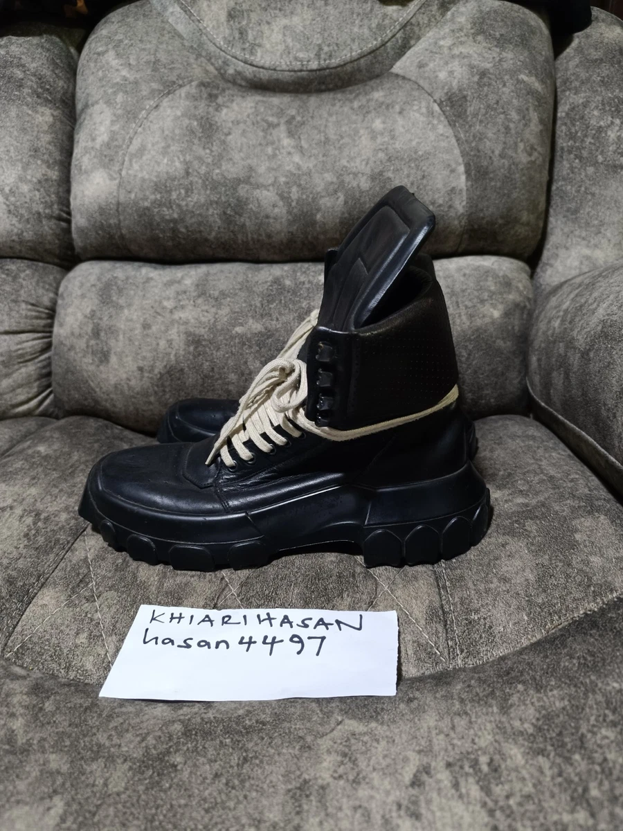 Rick Owens FW18 Sisyphus Tractor Boots EU size 42