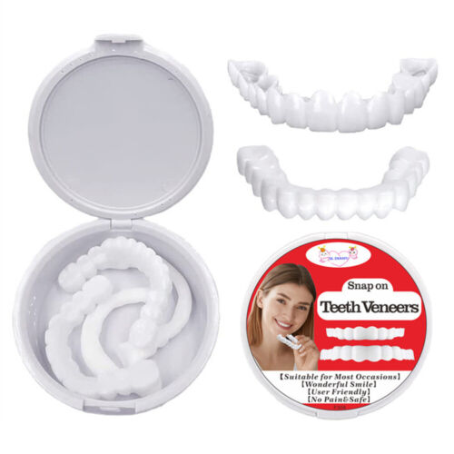Copertura dentista a scatto denti falsi faccette superiori e inferiori protesi silicone - Foto 2 di 13