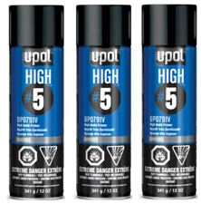 UPOL UP0791V  HIGH#5™: High Build Primer Grey Aerosol 450ml (3 Pack)