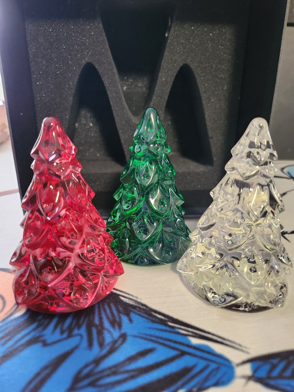 Waterford Christmas Tree Mini Xmas Ornament Set of 3 BNIB eBay