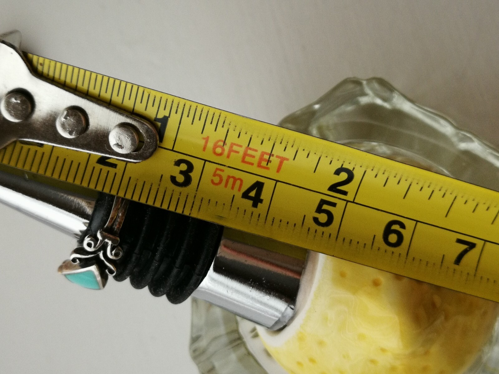 2 Stackable CW 925 Sterling Silver Turquoise Sz 8… - image 8