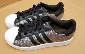 adidas superstar schwarz holographic