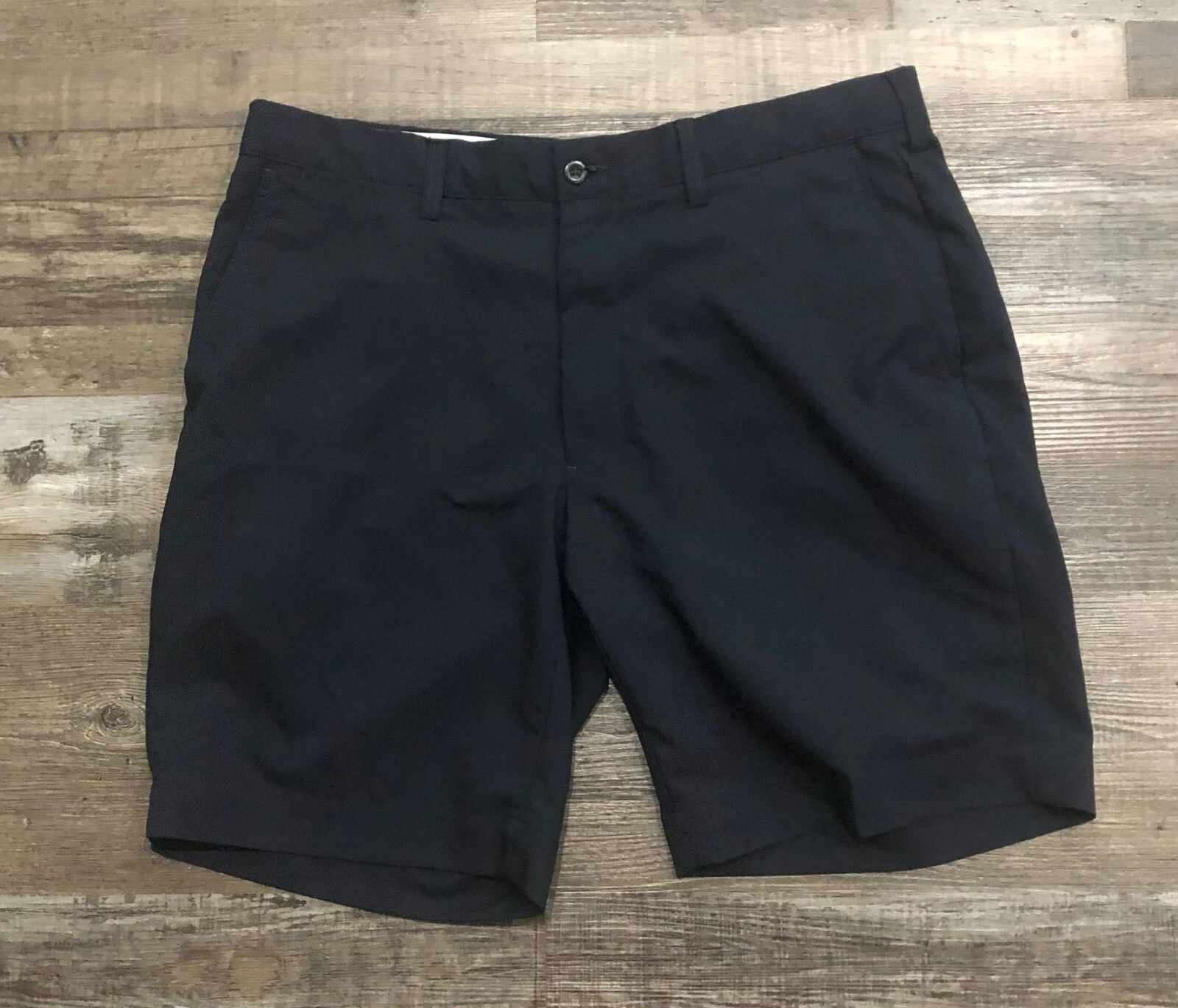 Polo Ralph Lauren Mens Size 35 Navy Blue Flat Front Casual Shorts