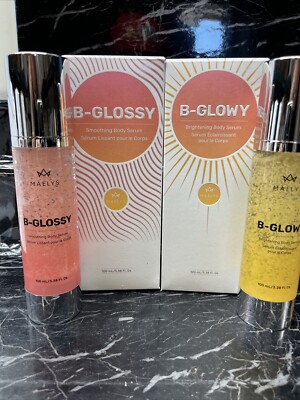 Maelys B-GLOSSY + B-GLOWY Body Serum 3.38oz. NEW   SALE  