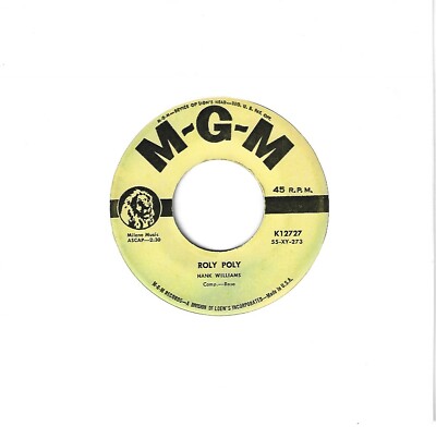 HANK WILLIAMS - Roly poly
