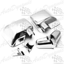 FOR 2007-2015 JEEP WRANGLER CHROME SIDE MIRROR COVER COVERS W/ ARMS FULL SET NEW