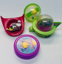 Vintage Jetsons Toy Set A with Spacecards, Flying Saucer More Dennys etc BIN12