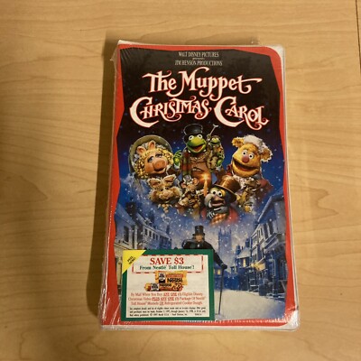 Walt Disney 1993 Jim Hensons The Muppet Christmas Carol Clamshell VHS