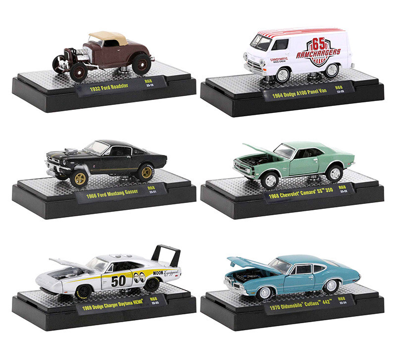 M2 1:64 Detroit Muscle R68 Chevy, GMC, Ford, Willy Pick & Choose