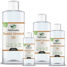 Sweet Almond Oil Pure Organically Sourced Virgin Cold Pressed Hair Skin Massage