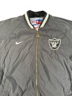 Vintage 90s NFL Nike Pro Line Oakland Raiders Full Zip Football Jacket Sz Large