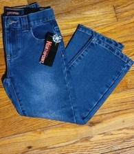 New Boys Northpoint Blue Denim Jeans Adjustable Waist Straight Leg Size 6
