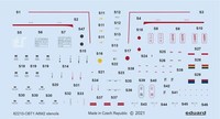 MW22 Eduard D48098 A6M2 Stencils 1/48 Decal For Eduard