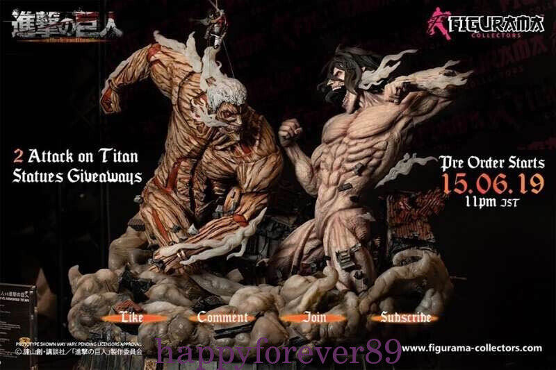 Figurama Attack on Titan Eren Jaeger VS The Armored Titan Figurama Attack on Titan Eren Jaeger VS The Armored Titan