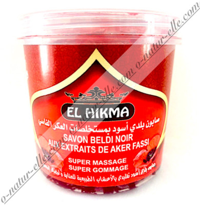 Black Soap Aker Fassi Akar Fassi Beldi 100% Natural 250g Jabón Negro Akar Fassi