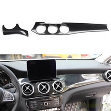 For LHD Benz CLA GLA W117 X156 Carbon Fiber Style Dashboard Console Trim Cover