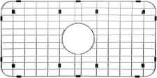 Serene Valley 25-1/8" x 12-7/8" Sink Grid NLW2513C – Center Drain, 1-1/2" Radius